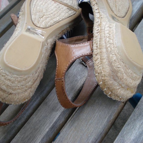 CLIFFS BY WHITE MOUNTAIN SANDALS NAVY BLUE SIZE 10M - Picture 5 of 7